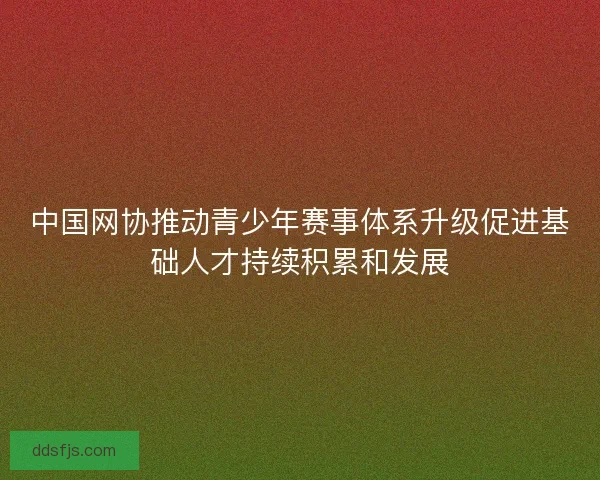 中国网协推动青少年赛事体系升级促进基础人才持续积累和发展